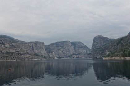 Hetch Hetchy valley. The cliff walls would be almost 400' taller without the lake.